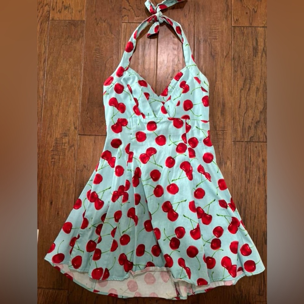 Ixia size medium red cherry dress from ModCloth GUC $25 red belt not included